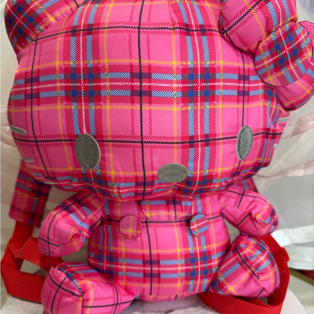 Plaid Pink Hello Kitty Backpack